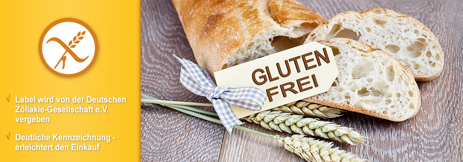 Banner zum Sortimentsthema »Glutenfrei«