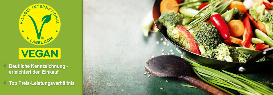 Banner zum Sortimentsthema »VEGAN«