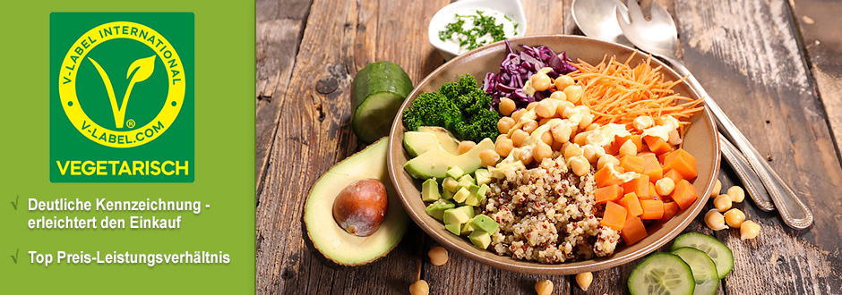 Banner zum Sortimentsthema »VEGETARISCH«