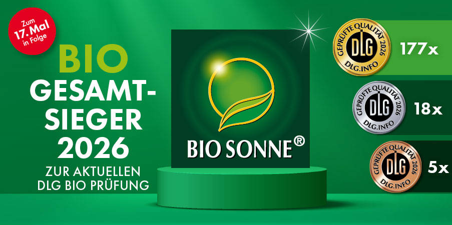 Banner zum Sortimentsthema »BIO SONNE«