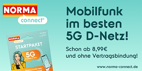 Sortimentsthema »NORMA Connect Mobilfunkwelt«
