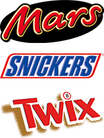 Marke »Twix/Mars/Snickers«