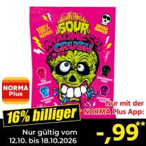 Nur gültig vom 12.10. bis 18.10.2026 und nur mit der NORMA Pluss App 16% billiger: &ndash;,99