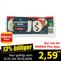 Nur gültig vom 12.10. bis 18.10.2026 und nur mit der NORMA Pluss App 13% billiger: 2,59