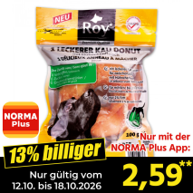 Nur gültig vom 12.10. bis 18.10.2026 und nur mit der NORMA Pluss App 13% billiger: 2,59