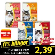 Nur gültig vom 12.10. bis 18.10.2026 und nur mit der NORMA Pluss App 11% billiger: 2,39