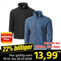 Nur gültig vom 19.10. bis 25.10.2026 und nur mit der NORMA Pluss App 22% billiger: 13,99