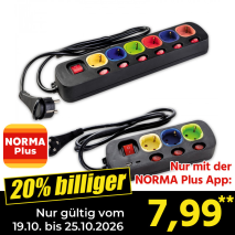 Nur gültig vom 19.10. bis 25.10.2026 und nur mit der NORMA Pluss App 20% billiger: 7,99